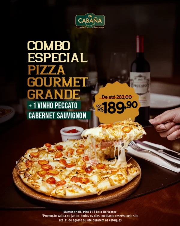 Pizzas Gourmet - Combo especial - Reservas
