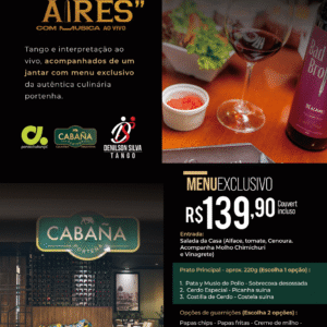 Jantar em ‘’Buenos Aires’’ com Música Ao Vivo